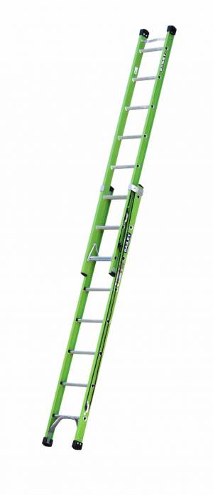 Bailey 2.6 - 4.1m 150kg Industrial Rated Fibreglass FSXN Pro Punchlock 8 Extension Ladder with Vee Bracket FS13917 - BAILEY "BONANZA" SALE