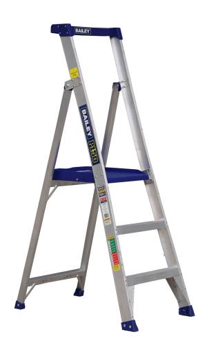 BAILEY P150 Aluminium Platform Ladder 3 Steps 3ft FS14066 - BAILEY "BONANZA" SALE