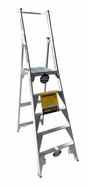 Ladamax 150KG 5 Step Platform Ladder (G) - (1.5m) Aust Made  PS8/5G - "MEGA" LADDER SALE