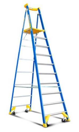 BAILEY P170 Job Station Fibreglass Platform Ladder 10 Steps 10ft 2.9m FS1353 - BAILEY "BONANZA" SALE