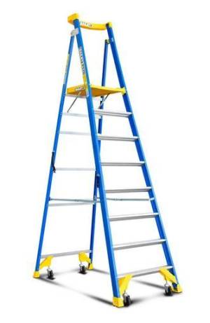 BAILEY P170 Job Station Fibreglass Platform Ladder 8 Steps 8ft 2.3m FS13535 - BAILEY "BONANZA" SALE