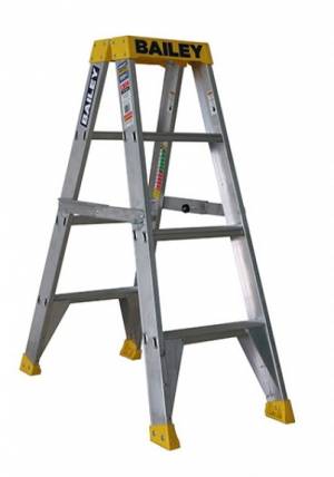 BAILEY Professional Punchlock Aluminium Double Sided Step Ladder 4ft 1.2m - FS13961 - BAILEY "BONANZA" SALE