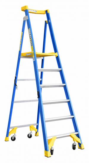 BAILEY P170 Job Station Fibreglass Platform Ladder 6 Steps 6ft 1.8m FS13533 - BAILEY "BONANZA" SALE
