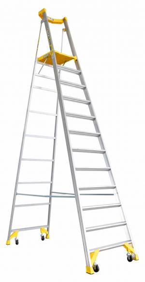 BAILEY P170 Job Station Aluminium Platform Ladder 12 Steps 3.6m FS13545 - BAILEY "BONANZA" SALE