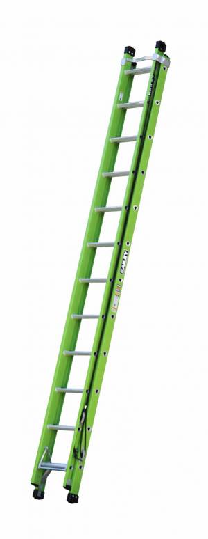 Bailey 3.8- 6.6m 150kg Industrial Rated Fibreglass FSXN Pro Punchlock 12 Extension Ladder with Vee Bracket FS13919 - BAILEY "BONANZA" SALE