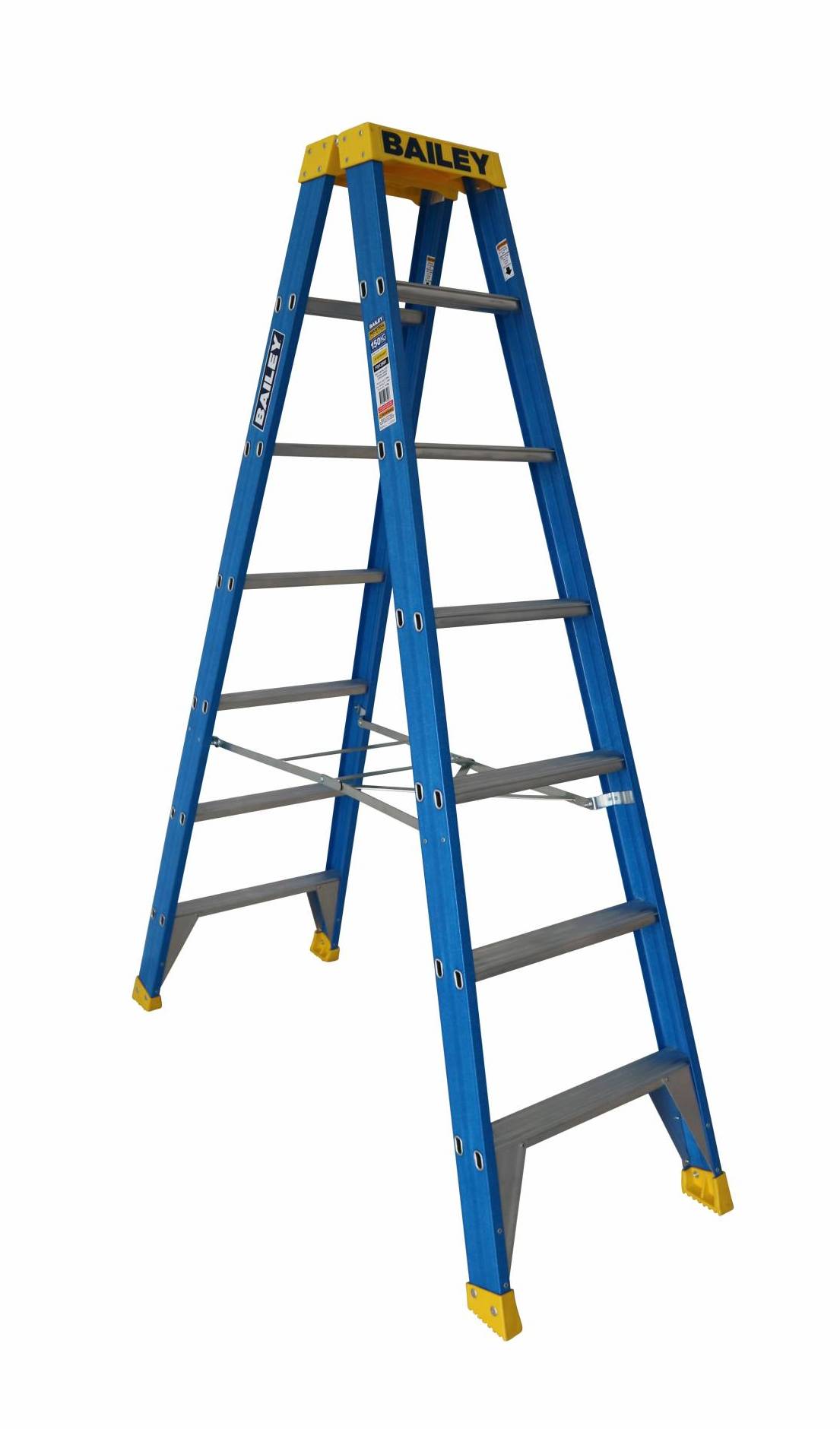 BAILEY Professional Punchlock Fibreglass Double Sided Step Ladder 7ft 2.1m FS13981 BAILEY BONANZA SALE