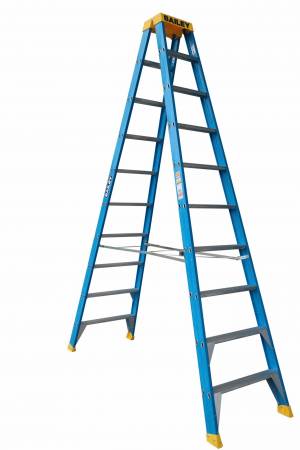 BAILEY Professional Punchlock Fibreglass Double Sided Step Ladder 10ft 3.0m - FS13983- BAILEY "BONANZA" SALE