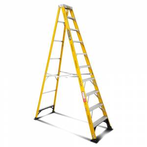Gorilla Fibreglass Single Sided Step Ladder 150 kg 10ft 3.0m  FM010-I - "MEGA" LADDER SALE