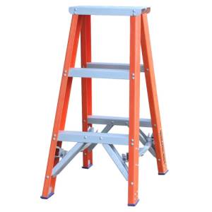 Indalex Pro Series Fibreglass Double Sided Step Ladders 3ft 0.9m - 180kg Rated - PROSF3D - "MEGA" LADDER SALE