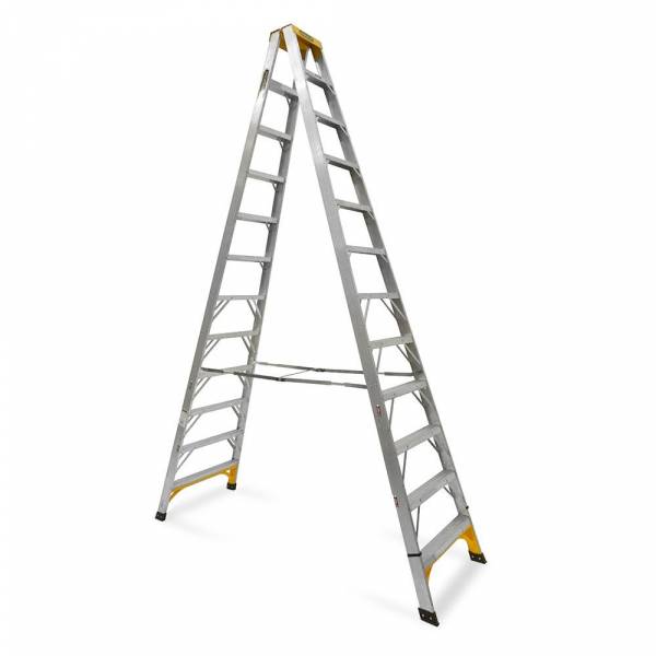 Gorilla Aluminium Double Sided Step Ladder 150 kg 12ft 3.6m