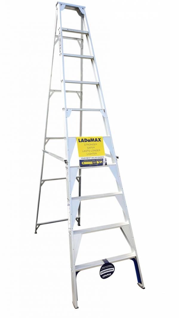 Ladamax Aluminium 150 kg Single Sided Ladder 10 " (3.0m) - Was $395 Now $316 | Ladamax Aluminium 150 kg Single Sided Ladder 10 " (3.0m) - Was $395 Now $316 | Ladamax Aluminium 150 kg Single Sided Ladder 10 " (3.0m) - Was $395 Now $316