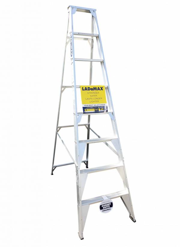 Ladamax Aluminium 150 kg Single Sided Ladder 8 Ft (2.4m) - Was $255 Now $205 | Ladamax Aluminium 150 kg Single Sided Ladder 8 Ft (2.4m) - Was $255 Now $205 | Ladamax Aluminium 150 kg Single Sided Ladder 8 Ft (2.4m) - Was $255 Now $205