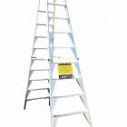 Ladamax Aluminium 150kg Double Sided Ladder - 12Ft (3.6m) | Ladamax Aluminium 150kg Double Sided Ladder - 12Ft (3.6m) | Ladamax Aluminium 150kg Double Sided Ladder - 12Ft (3.6m)