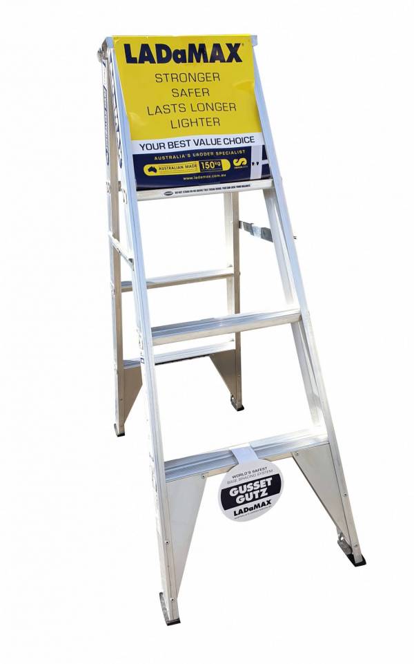 Ladamax Aluminium 150kg Double Sided Ladder - 4Ft - Was $179 Now $143 | Ladamax Aluminium 150kg Double Sided Ladder - 4Ft - Was $179 Now $143 | Ladamax Aluminium 150kg Double Sided Ladder - 4Ft - Was $179 Now $143