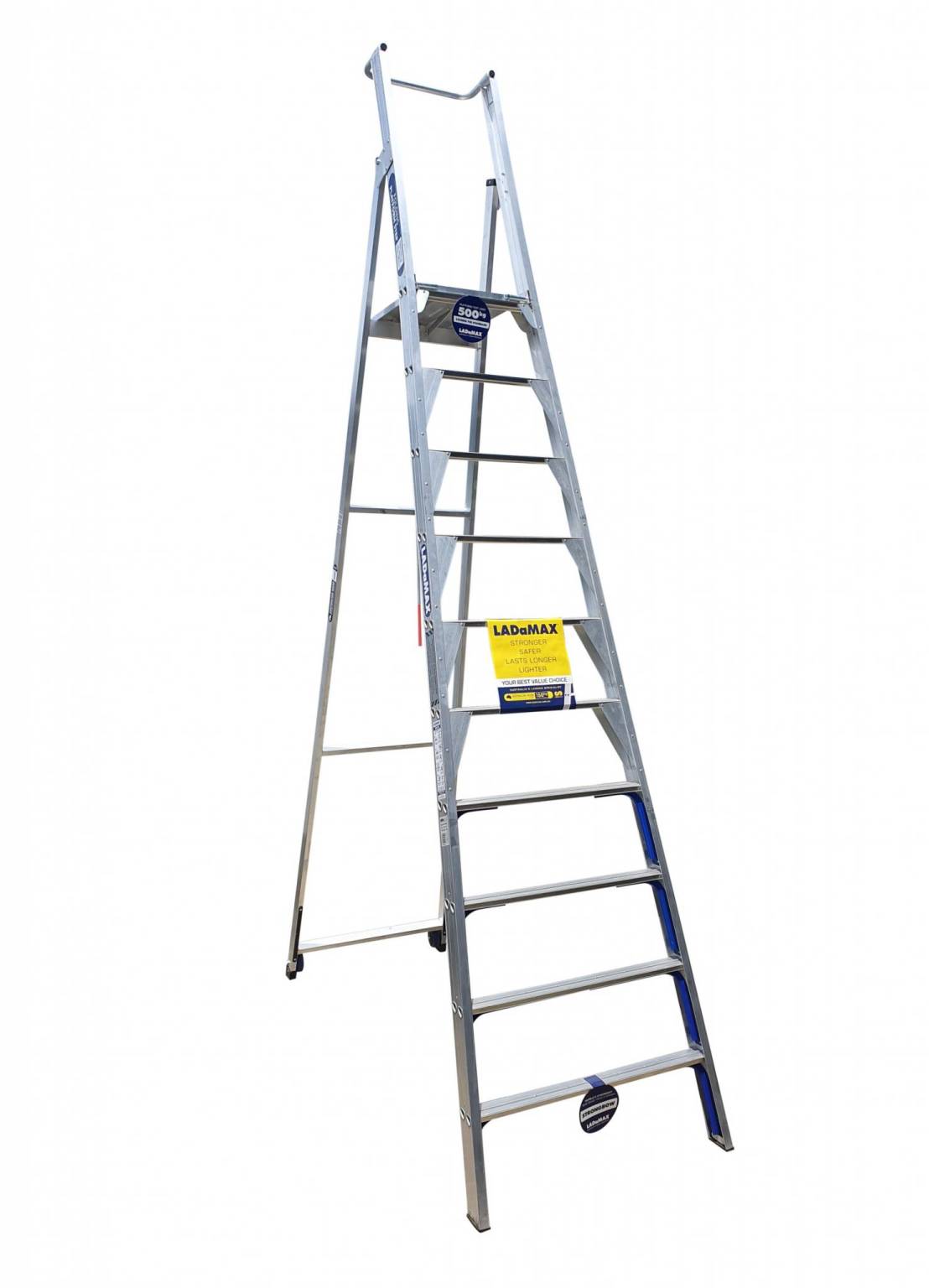 Ladamax Aluminium Platform Step Ladder - 10 Step (3.0m)