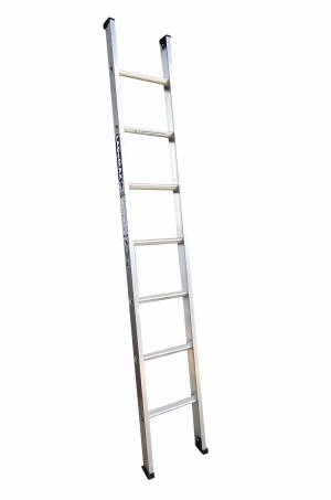 Strongest and lightest single ladder in the industry | Swagelock style is much stronger in twist than riveted ladder | large flat top ‘D’ Rung Standard across the range, Larger PVC feet