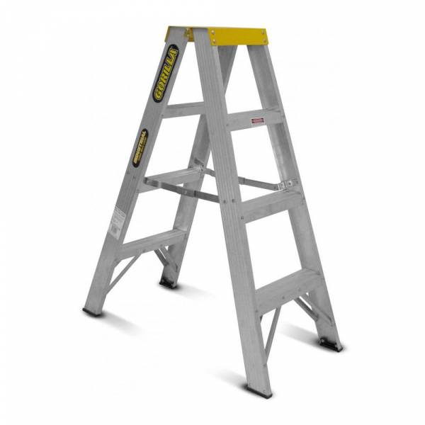 Gorilla Aluminium Double Sided Step Ladder 150 kg 4ft 1.2m