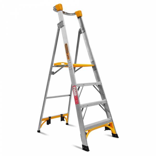 Gorilla PL004-I 4-Step 1.2m 150kg Aluminium Industrial Platform Ladder