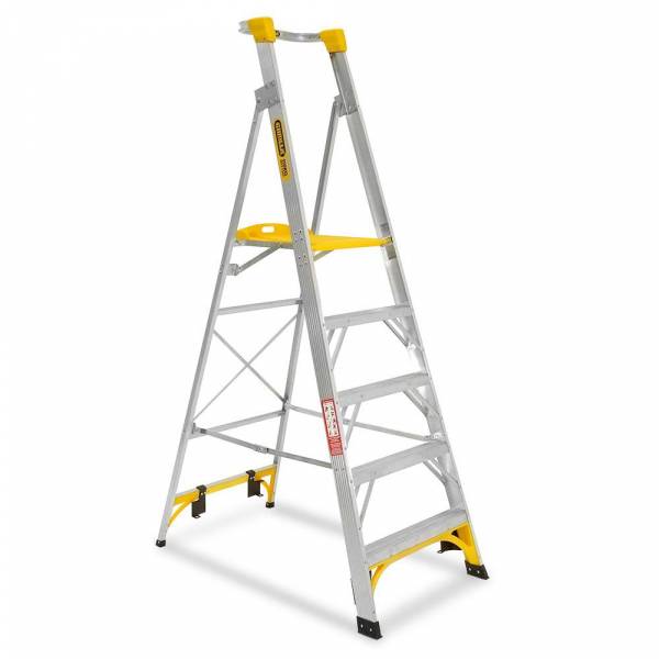 Gorilla 1.5m 150kg Aluminium Platform Ladder - 5 Step
