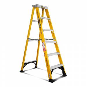 Gorilla Fibreglass Single Sided Step Ladder 150 kg 6ft 1.8m