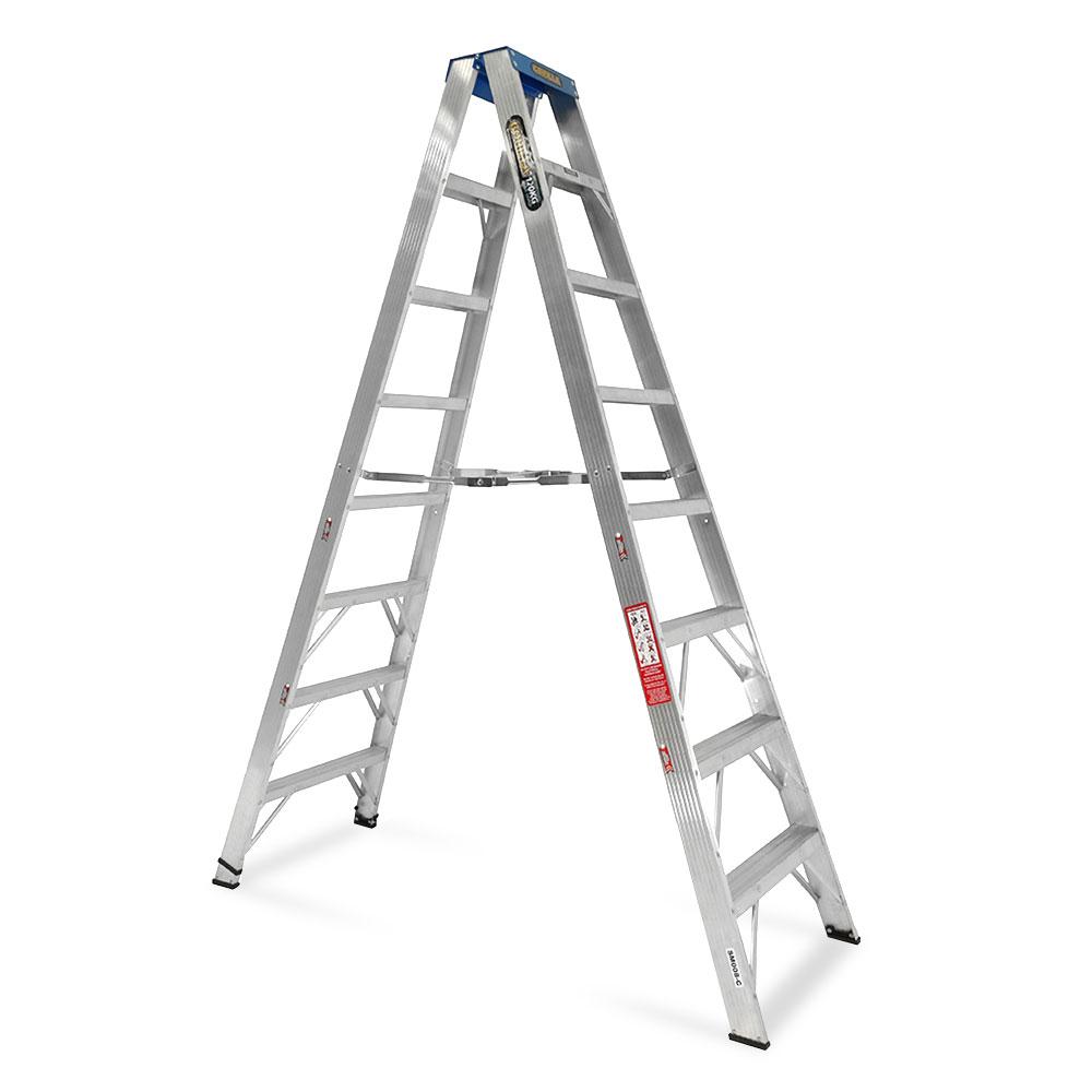 Gorilla Aluminium Double Sided Step Ladder 120 Kg 8ft 2 4m