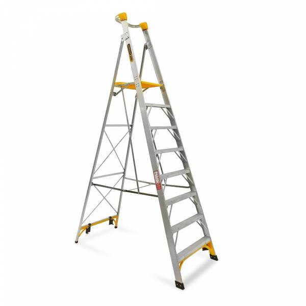 Gorilla PL008-I 8-Step 150kg Aluminium Platform Ladder