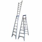Indalex Pro Series Aluminium Dual Purpose Ladder 8ft 2.4m - 4.4m | Indalex Pro Series Aluminium Dual Purpose Ladder 8ft 2.4m - 4.4m | Indalex Pro Series Aluminium Dual Purpose Ladder 8ft 2.4m - 4.4m