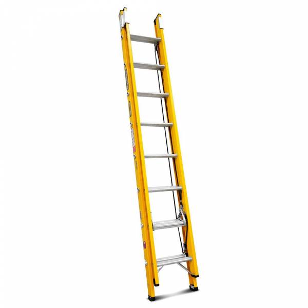 Gorilla 2.4 - 3.9m 130kg Fibreglass Extension Ladder (8"-13")