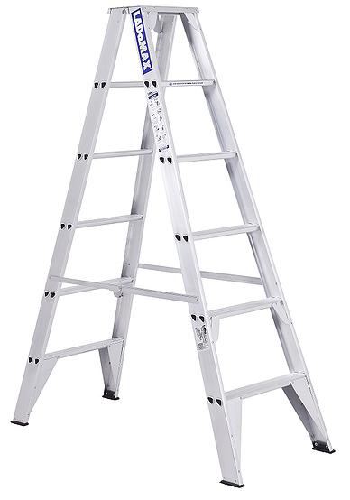 An incredibly rigid and stable step ladder | Swagelock style is much stronger in twist than riveted ladder | mproves rigidity and reduces twist | Gusset Base Brace ‘Rock Solid’ full gusset base brace system- (option)