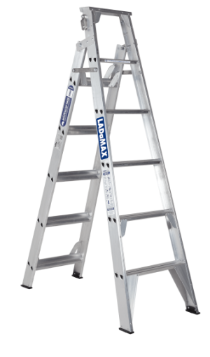 Ladamax Dual Purpose Aluminium Ladder 7ft - 12' - (1.8m- 3.6m) | Ladamax Dual Purpose Aluminium Ladder 7ft - 12' - (1.8m- 3.6m) | Ladamax Dual Purpose Aluminium Ladder 7ft - 12' - (1.8m- 3.6m)