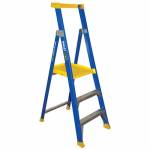 BAILEY Fibreglass P150 Platform Ladder 3 Steps 0.9m | Bailey P150 Fibreglass Platform Step Ladder | Bailey P150 Fibreglass Platform Step Ladder | Safety Gate for Bailey P150 FG Platform | Safety Gate for Bailey P150 FG Platform