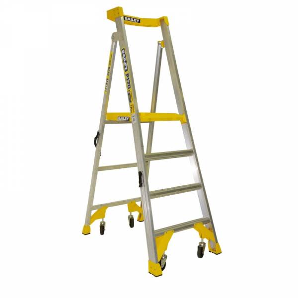 BAILEY P170 Job Station Aluminium Platform Ladder 4 Steps 1.2m | BAILEY P170 Job Station Aluminium Platform Ladder 4 Steps 1.2m