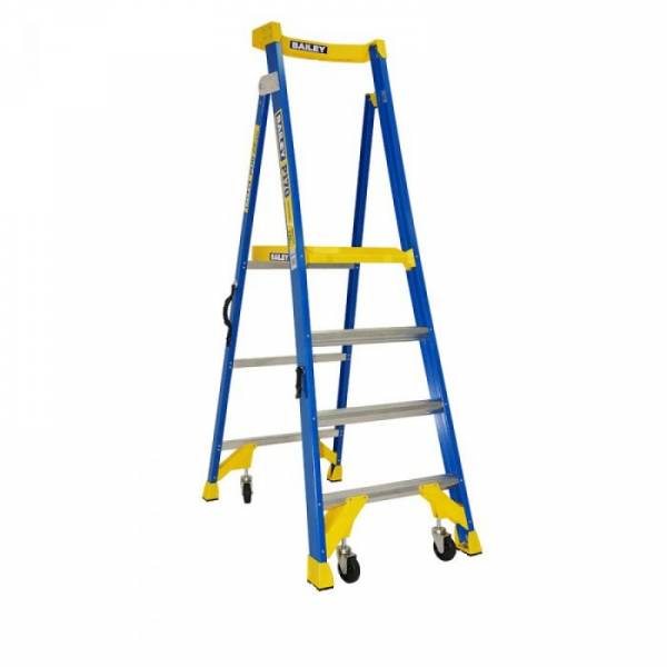 BAILEY P170 Job Station Fibreglass Platform Ladder 4 Steps 4ft 1.2m