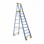 BAILEY P170 Job Station Fibreglass Platform Ladder 10 Steps 10ft 2.9m