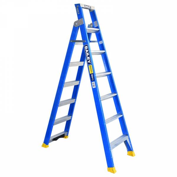 BAILEY Professional Fibreglass Dual Purpose Ladder with Pole Support 7ft 2.1m - 3.8m | BAILEY Professional Fibreglass Dual Purpose Ladder with Pole Support 7ft 2.1m - 3.8m | BAILEY Professional Fibreglass Dual Purpose Ladder with Pole Support 7ft 2.1m - 3.8m