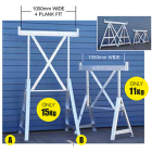 Brickies Aluminium Adjustable Trestle – 1150mm to 1900mm (Type A)