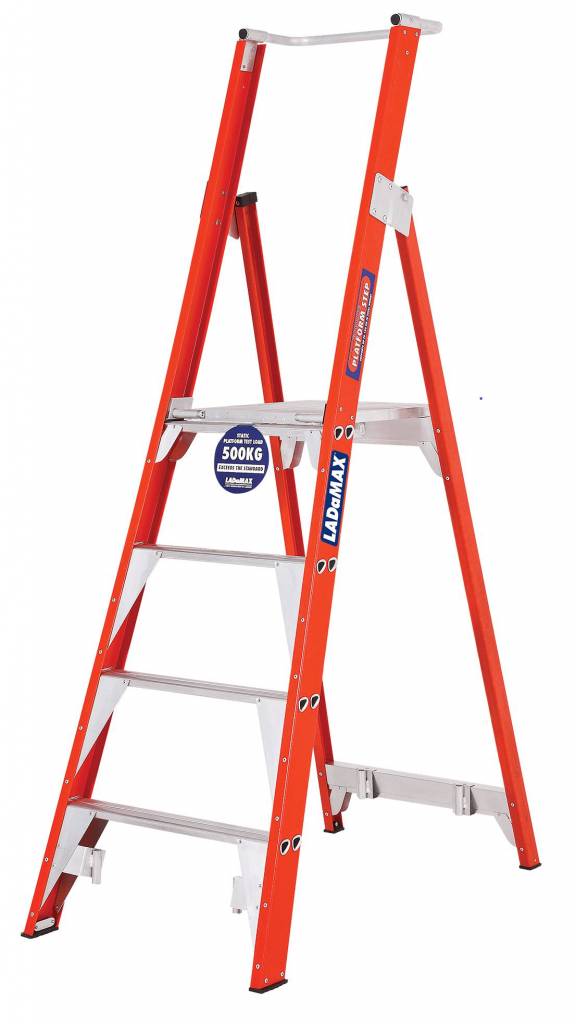 Ladamax 150KG Fibreglass Platform Ladder - G Range