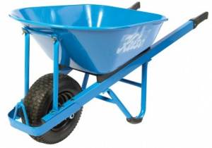 Kelso 100L Pro Trade Steel Tray Wheelbarrow Wide Wheel