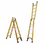 Gorilla Fibreglass Dual Purpose Ladder 150 kg 8ft 2.4m - 4.5m | Gorilla Fibreglass Dual Purpose Ladder 150 kg 8ft 2.4m - 4.5m