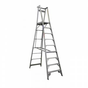 INDALEX Pro Series Aluminium Platform Ladder 9 Steps 12ft/9ft (3.7m/2.7m)