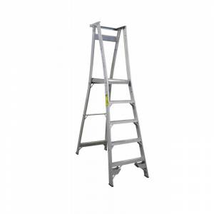 INDALEX Pro Series Aluminium Platform Ladder 5 Steps 8ft/5ft (2.4m/1.5m)