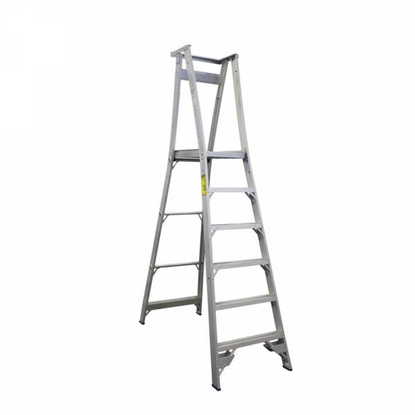 INDALEX Pro Series Aluminium Platform Ladder 6 Steps 9ft/6ft (2.7m/1.8m)