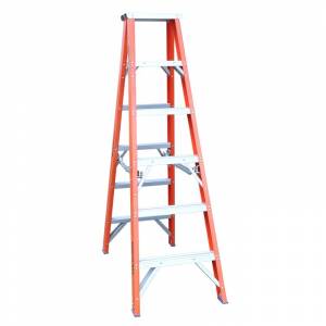 Indalex Pro Series Fibreglass Double Sided Step Ladders 3ft 0.9m