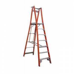 Indalex Pro Series Fibreglass Platform Ladder 7 Step (2.1m)