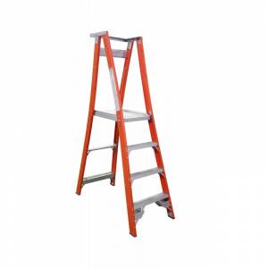 Indalex Fibreglass Platform Ladder 4 Step (1.2m)