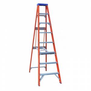 Indalex Pro Series Fibreglass Single Sided Step Ladder 8ft 2.4m