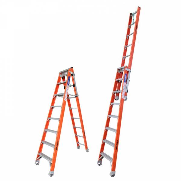 Indalex Pro Series Fibreglass Step Extension Ladder 8ft 2.4m - 4.1m | Indalex Pro Series Fibreglass Step Extension Ladder 8ft 2.4m - 4.1m | Indalex Pro Series Fibreglass Step Extension Ladder 8ft 2.4m - 4.1m