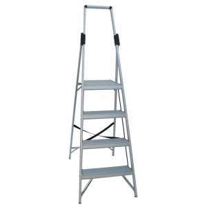 INDALEX Tradesman Aluminium Slimline Platform Ladder 4 Steps 2.1m/1.2m | INDALEX Tradesman Aluminium Slimline Platform Ladder 4 Steps 2.1m/1.2m