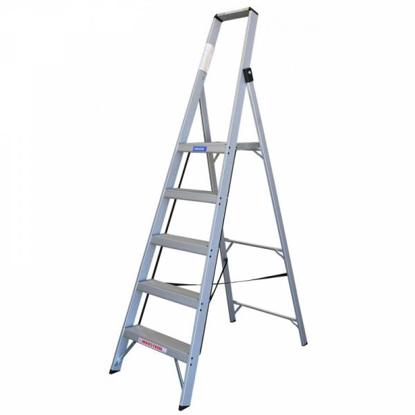 INDALEX Tradesman Aluminium Slimline Platform Ladder 5 Steps 2.4m/1.5m | INDALEX Tradesman Aluminium Slimline Platform Ladder 5 Steps 2.4m/1.5m