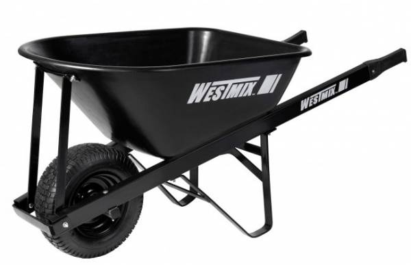 Westmix 100Lt Poly Tray Wheelbarrow with 6.5” pneumatic wheel